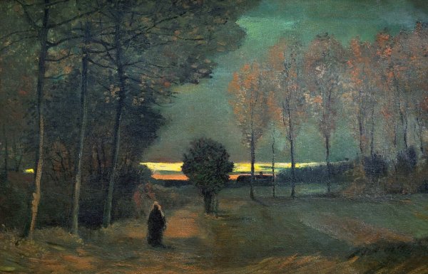 Винсент Ван Гог пейзаж в сумерках 1885