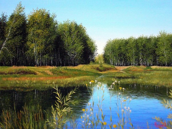 Илья Ефимович Репин летний пейзаж