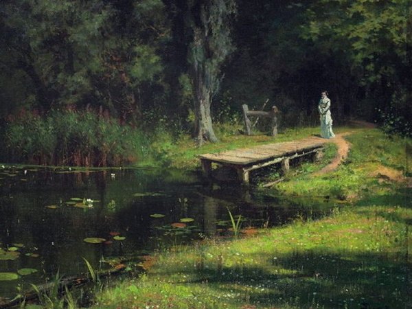 Василий Поленов, «заросший пруд», 1879