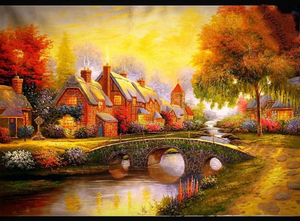 Томас Кинкейд Cobblestone Bridge