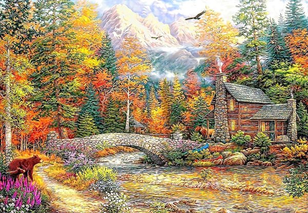 Томас Кинкейд домик в лесу