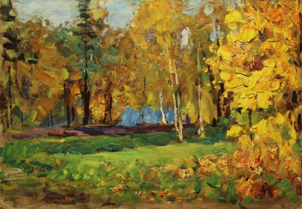 Иван Шишкин осенний лес 1876
