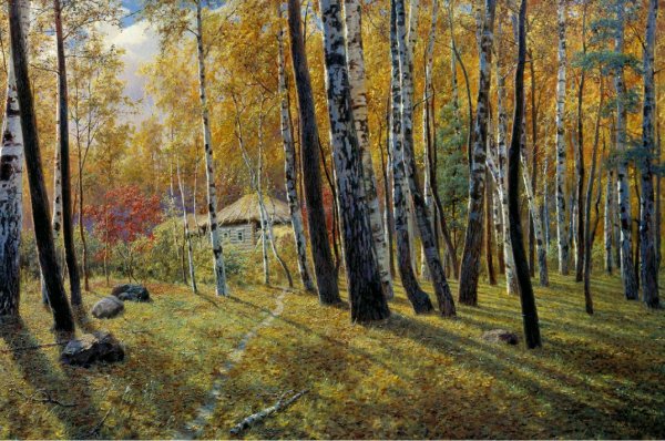 Станислав Брусилов. «Осень на реке детства»