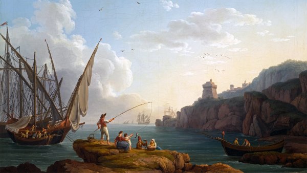 Клод Жозеф Верне вид неаполитанского залива