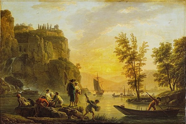 Клод Жозеф Верне вид в окрестностях Сорренто