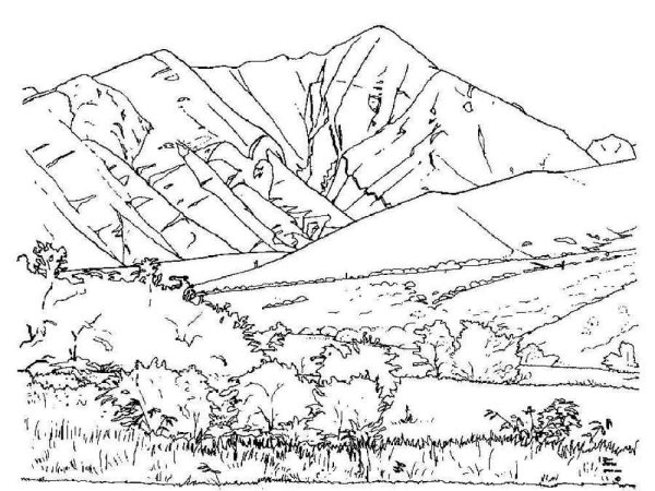 Гора Эверест раскраска