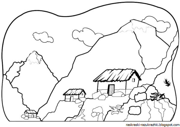 Раскраска природа