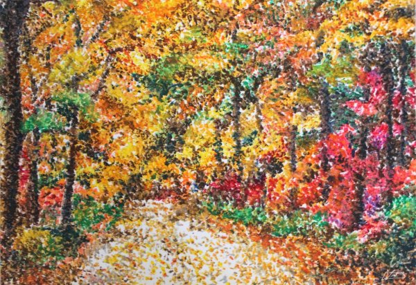 Айрис Скотт пуантилизм