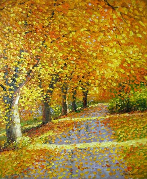 Евгений Гавлин художник осень сад