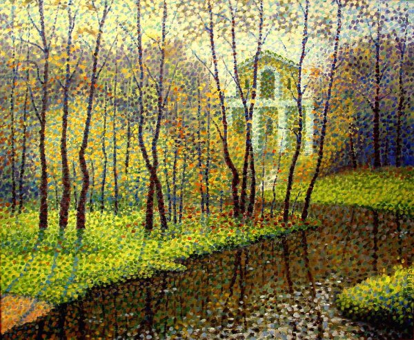 Пуантилизм Левитан