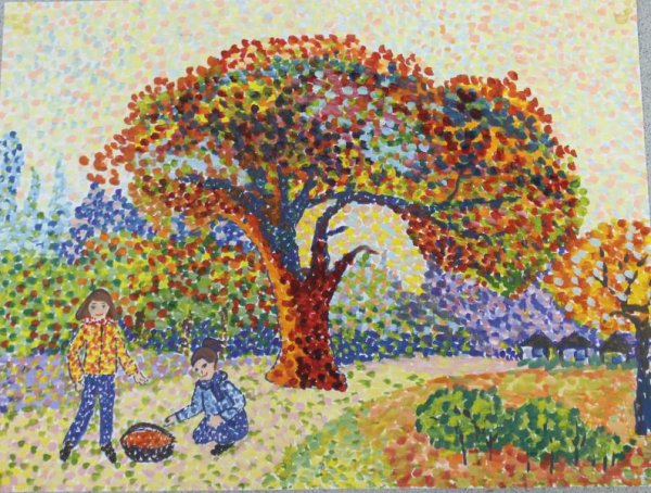 Пуантилизм натюрморт Писарро