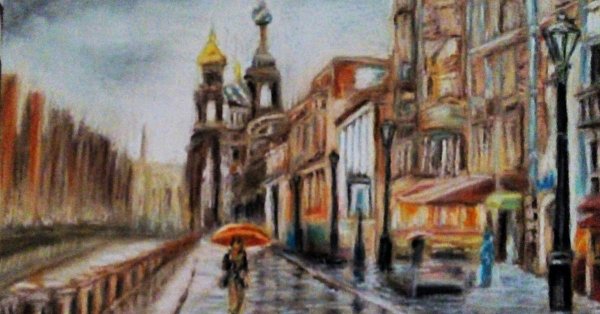 Картины мелками