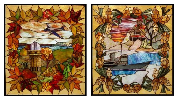 Витраж в средиземноморском стиле