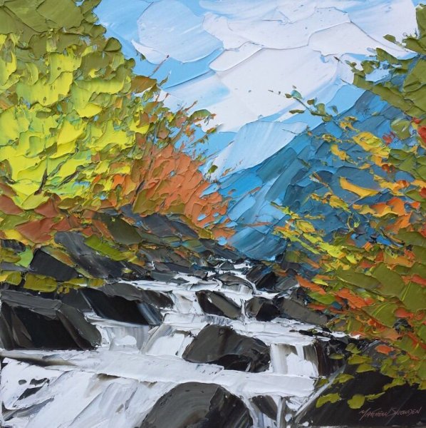 Живопись горы Боб Росс