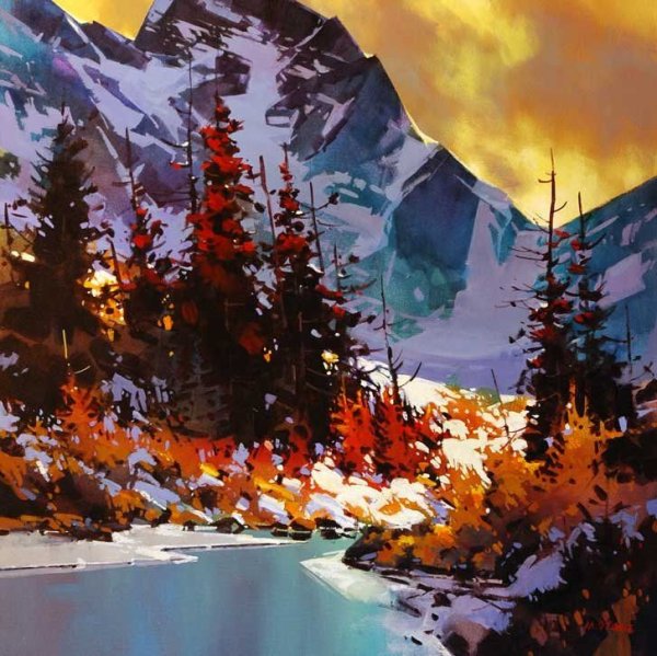 Бельчев картины горы акрилом