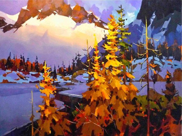 Морской пейзаж акриловыми красками