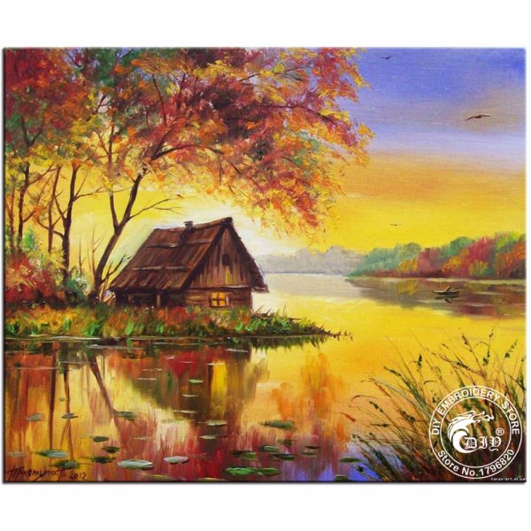 Пейзаж акрилом