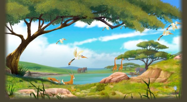 Пейзаж из короля Льва