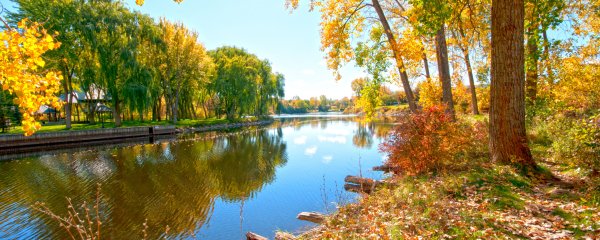 Осень панорама красивая