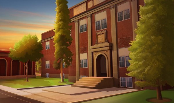 Гача лайф фон школа улица