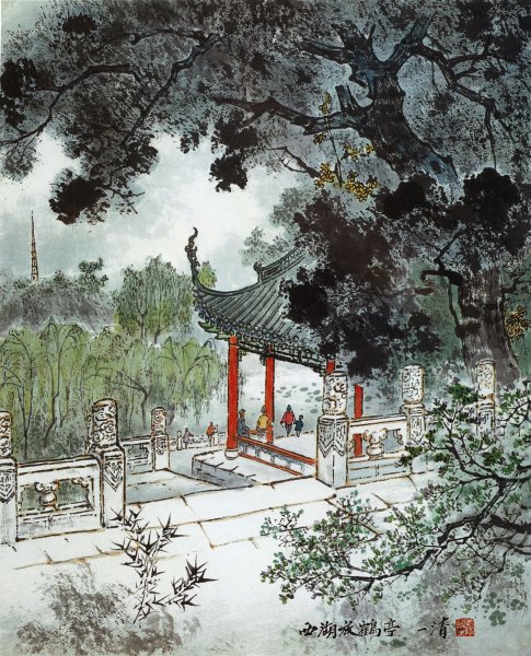 Китайская гравюра Император