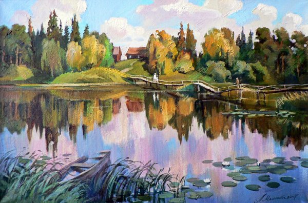 Кама Пермь картина маслом