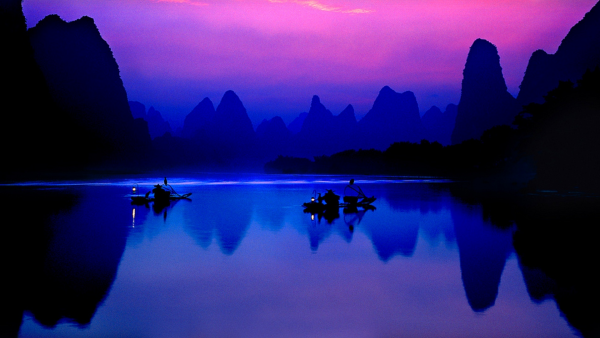 Ночь Китай природа