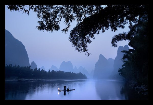 Пейзаж ночного Китая