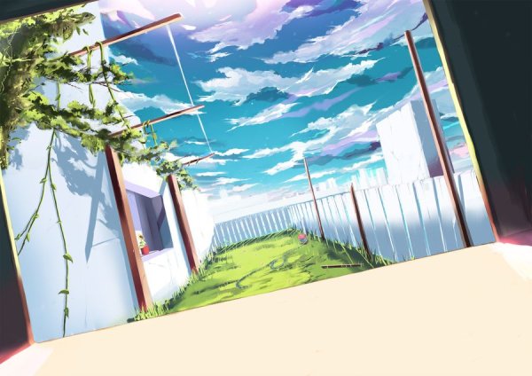 Обои аниме пейзаж