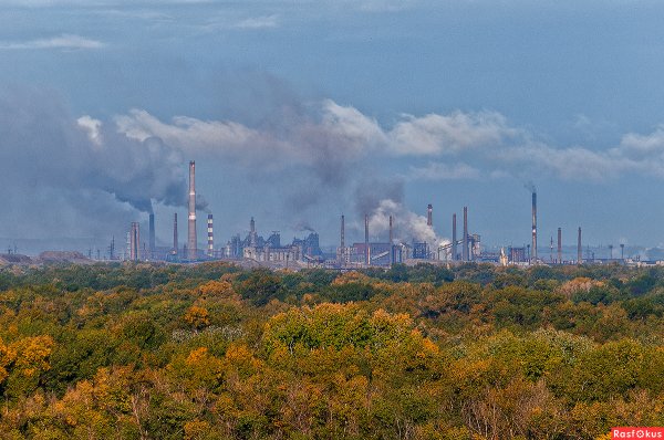 Индустриальный пейзаж Новокузнецк