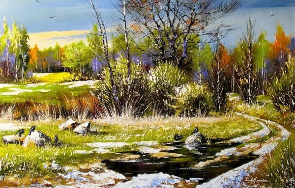 Александр Ходюков зимние картины