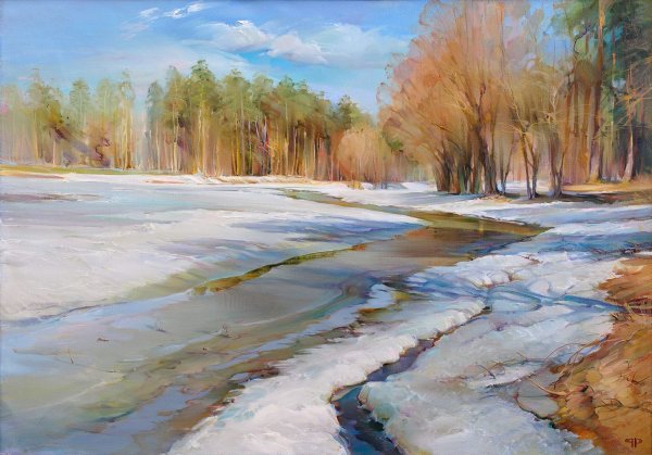 «Ранняя Весна в Абрамцево» Левитан