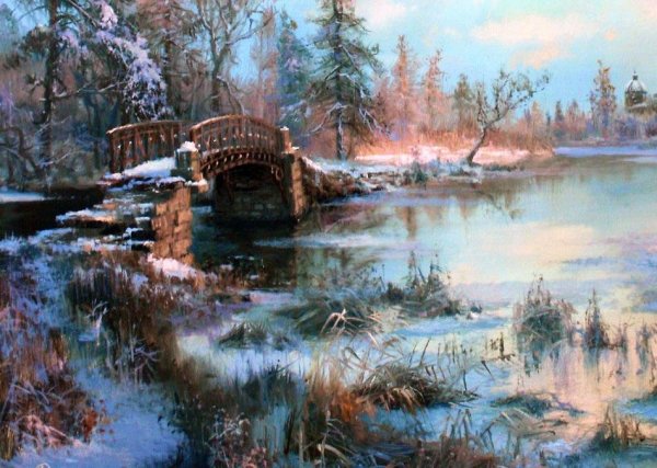 Виктор Цыганов зимние пейзажи