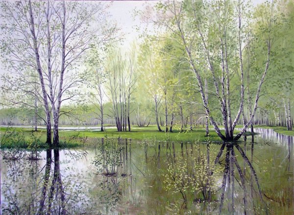 Художник Clyde Aspevig зима