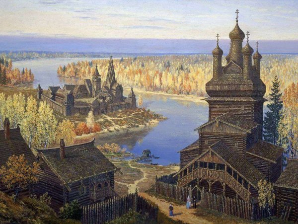 Иван Билибин город Китеж