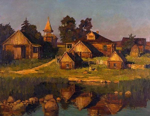 Поленов русская деревня