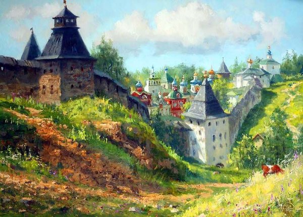 Владимир Жданов картины Пскова