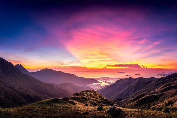 Закат в горах