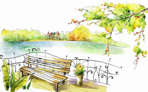 Пейзаж рисунок