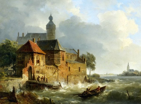 Лейкерт Шарль Анри Жозеф городской пейзаж