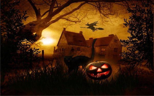 Хэллоуин пейзаж