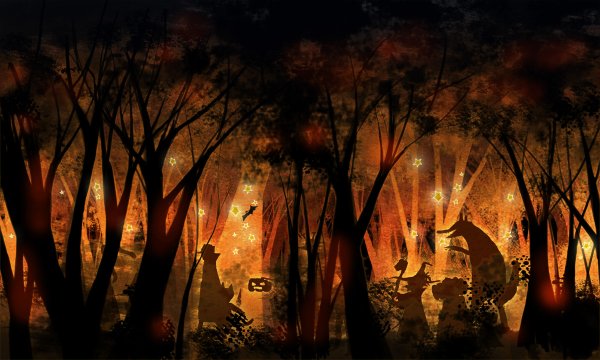 Лес для Хэллоуина