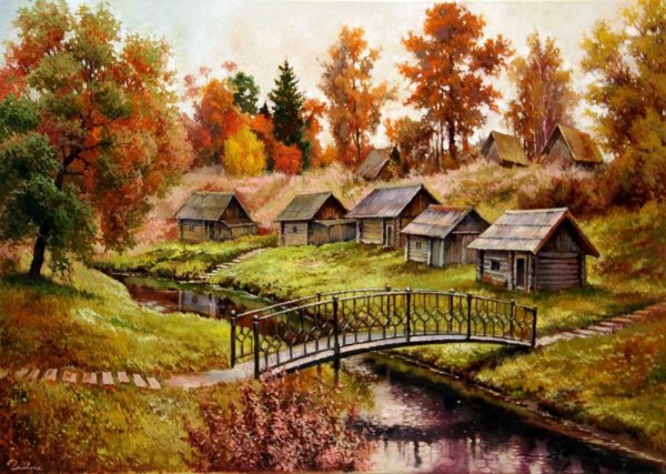 Зимние пейзажи художника Натальи Головиной