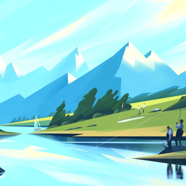 Плоский пейзаж