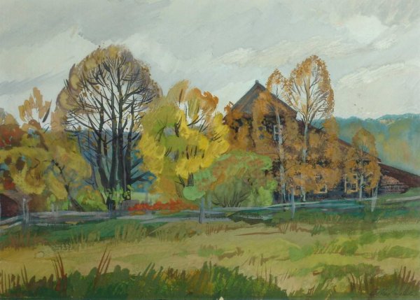 Осенний пейзаж композиция