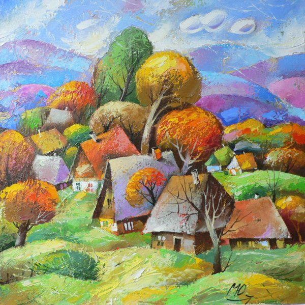 Наивное искусство картины Юрий Мацик