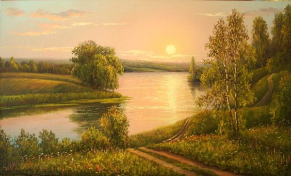 Художник Игорь Прищепа пейзажи поле