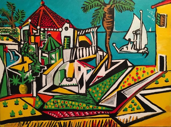 Пабло Пикассо Средиземноморский пейзаж