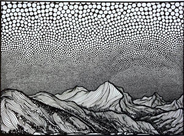 Пейзаж из линий