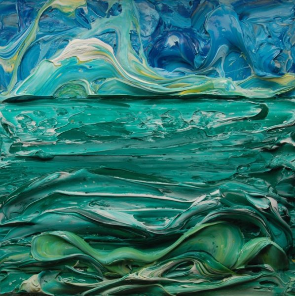 Картина море Импасто